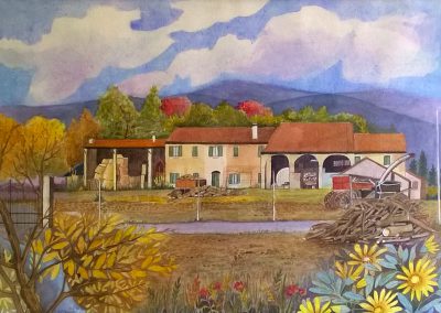Autunno: casolare in una valle veronese - 	PELLEGRINI ONALI	PAOLA