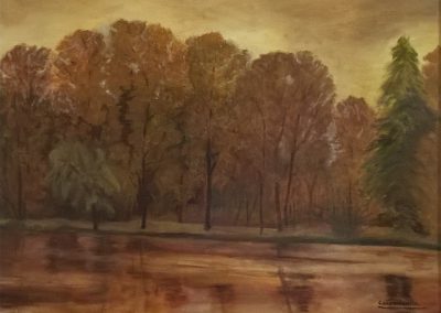 Pioppeto in riva al fiume	 - COLOMBINI	GILBERTO