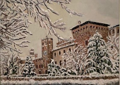 Nevicata eccezionale a Sanguinetto  CASTAGNA LORETTA