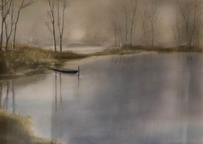 "PAESAGGIO IN GOLENA", VOLTA GIORGIO - Pittura