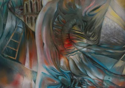 "L'ANTICA CORSA DEL DRAPPO VERDE", CECCHIN  CARLA - Pittura