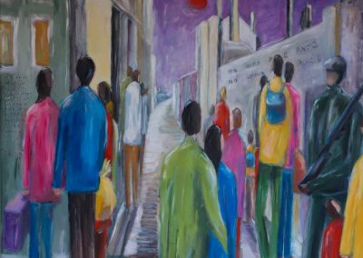"LASCIARE LA CITTA'", ZAMBONIN MIRELLA - Pittura