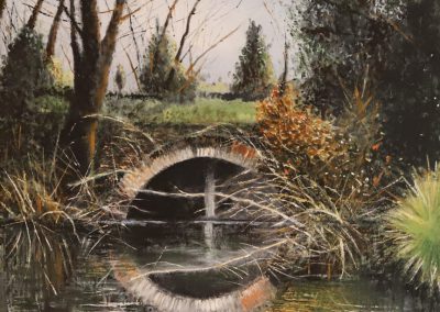 C'E' UN PONTE NELL'OASI VALLE BRUSA' DI CEREA, VICENZI DIEGO - Pittura