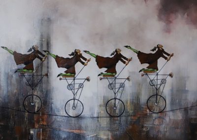 DANZATRICI EQUILIBRISTE, SABBADINI GIANPAOLO - Pittura