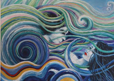 FONDERSI SENZA CONFONDERSI...COME DUE OCEANI, ZAMBONIN MIRELLA - Pittura