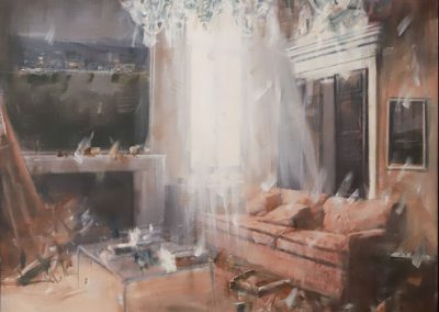 INTERNO CON OGGETTI SPARSI SUL PAVIMENTO, CAVEDON GIANPIETRO - Pittura