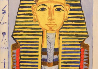 LA MASCHERA FUNEBRE DI TUTANKHAMON, IL FARAONE DEI MISTERI, BETTINARDI SILVANA - Pittura