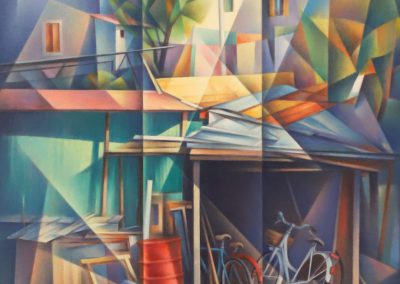 LUCE NEL CORTILE, COLZATO GILBERTO - Pittura
