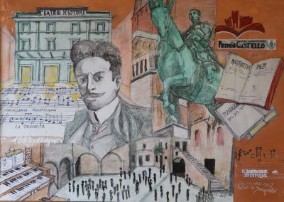 SANGUINETTO E LE SCALE, RENOFFIO GIANCARLO - Pittura