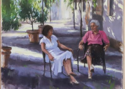 CHIACCHIERE SOTTO LA VITE - FAZION DANIA - PITTURA