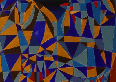 DONNA CON LA MANO SUL VISO - REDA OMAR - PITTURA